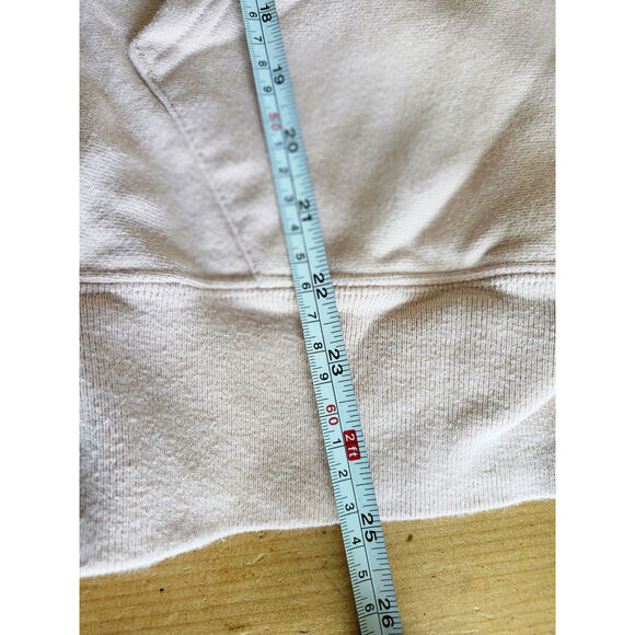 Champions Reverse Weave Medium Sweater Plush Pink Hoodie Front Pocket - Picture 6 of 9